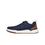 Skechers Corliss-Dravin Relaxed Fit Lace-Up Sneaker (NVY) 11.5(45.5-29.5CM)